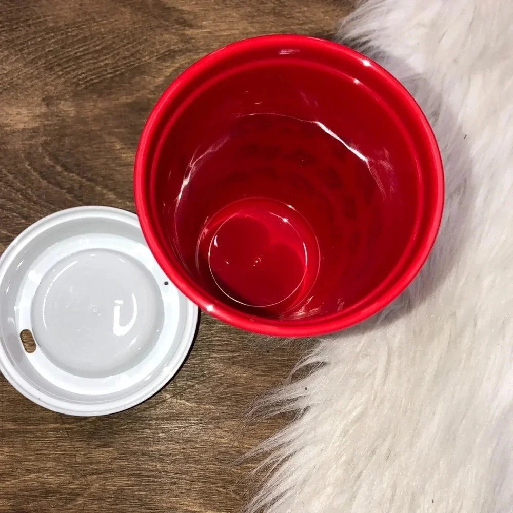 STARBUCKS Merry Coffee Red Christmas reusable cup